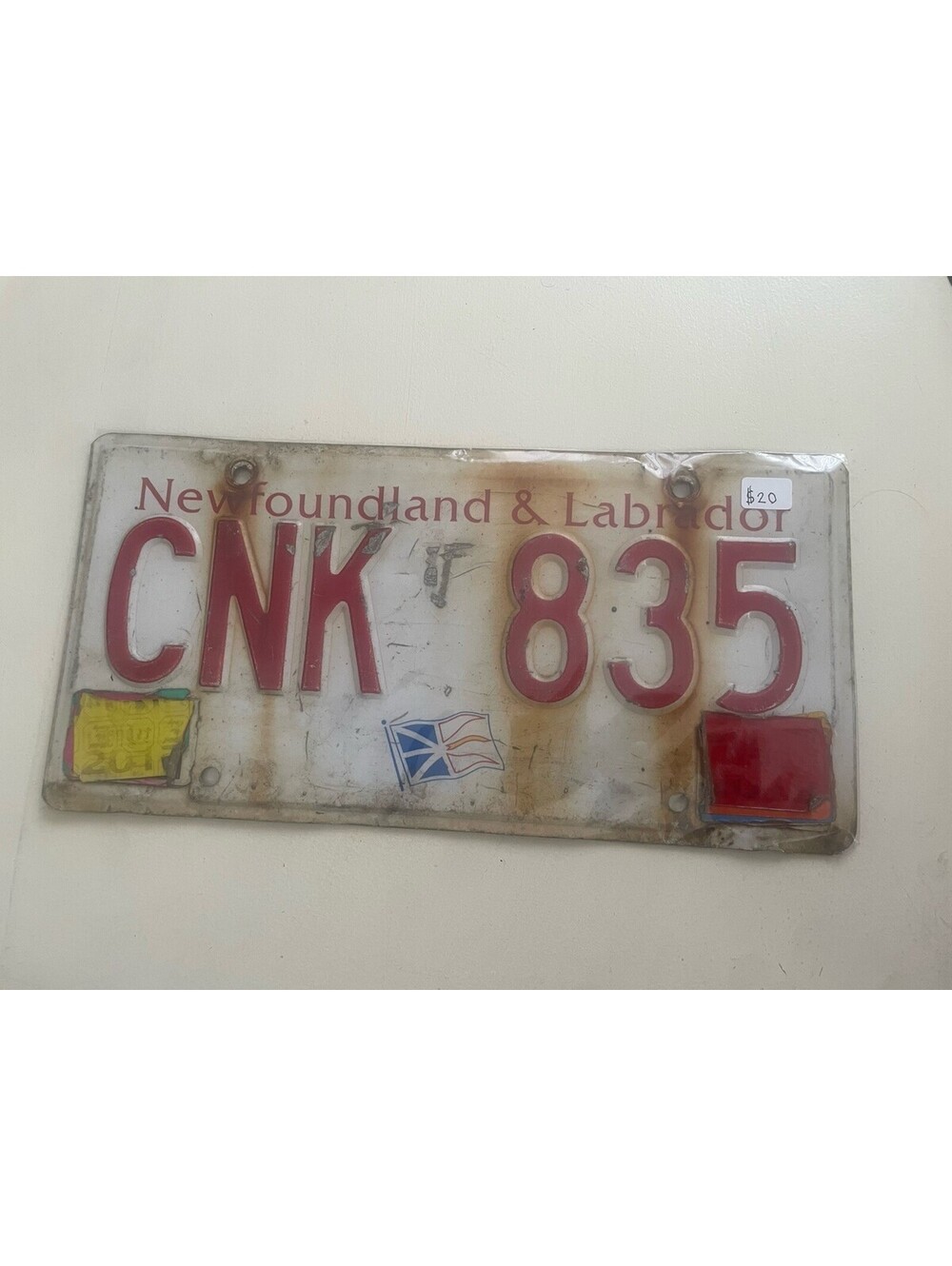 Newfoundland License Plate (Expired) Labrador Canada Picture HNK 835 2023 2022